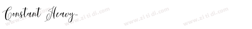 Constant Heavy字体转换